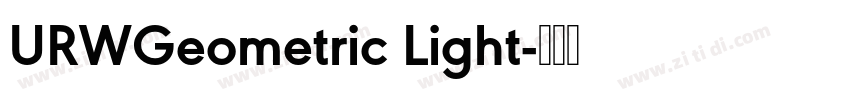 URWGeometric Light字体转换